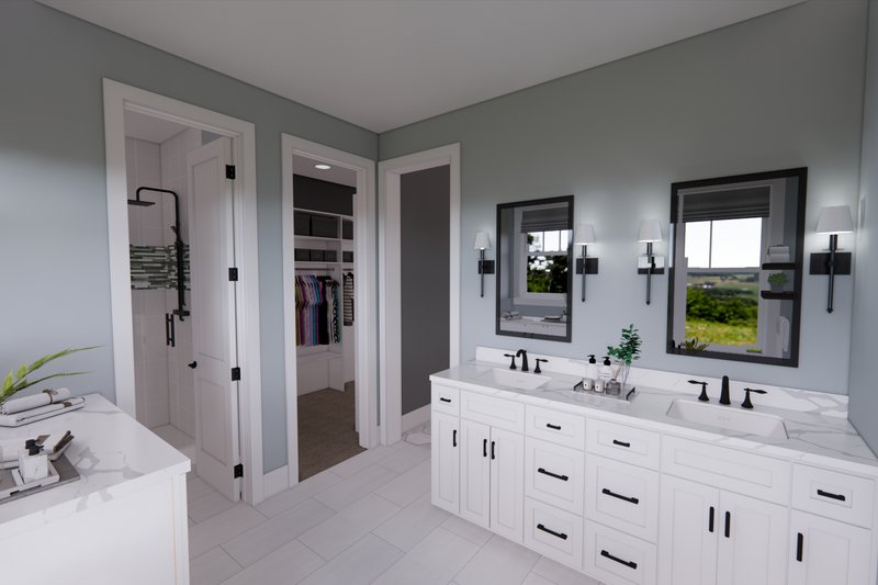 Dream House Plan - Interior - Master Bathroom 1 for Traditional House Plan #51-1323 - 4 bed, 3 bath