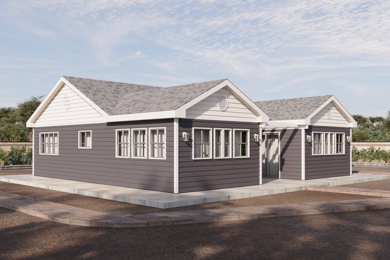 House Blueprint - Exterior - Other Elevation 1 for Traditional House Plan #1106-34 - 3 bed, 2 bath