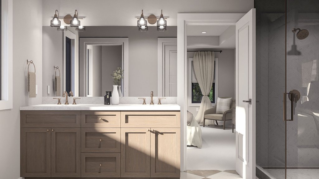 Interior - Master Bathroom for Traditional House Plan #455-775 - 4 bed, 3.5 bath