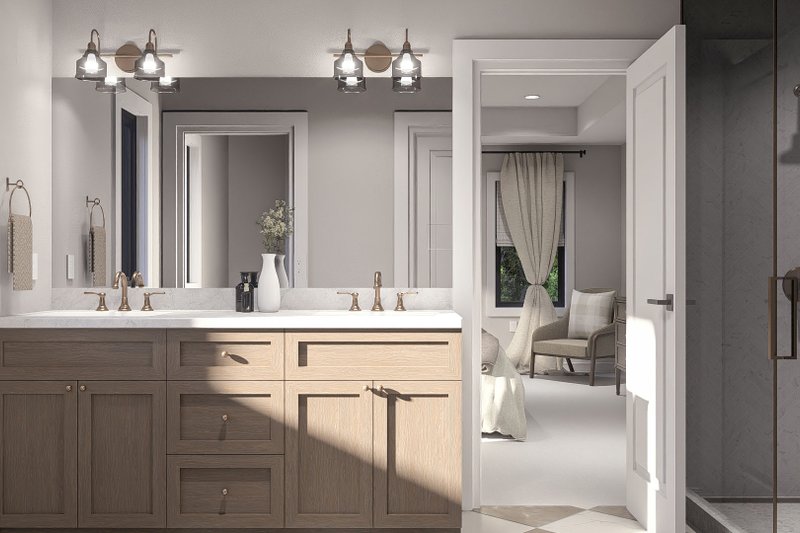 House Blueprint - Interior - Master Bathroom for Traditional House Plan #455-775 - 4 bed, 3.5 bath