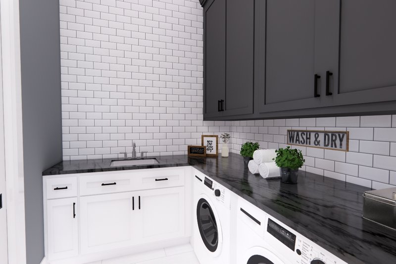 Dream House Plan - Interior - Laundry for Farmhouse House Plan #51-1237 - 3 bed, 2.5 bath