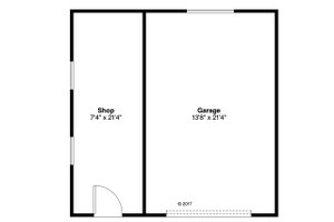 Floor Plan - Main Floor for Traditional House Plan #124-1040, 0 bath