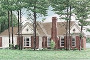 Traditional Style House Plan - 3 Beds 2 Baths 1593 Sq/Ft Plan #34-104 