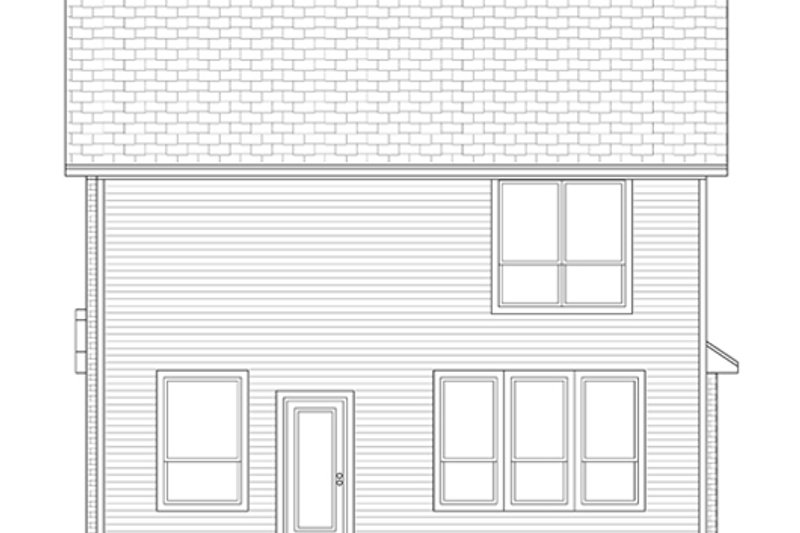 Home Plan - Exterior - Rear Elevation for Traditional House Plan #84-554 - 3 bed, 2.5 bath