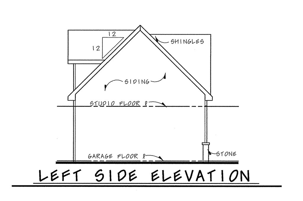 Exterior - Other Elevation for Cottage House Plan #20-2657 - 1 bed, 1 bath