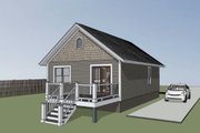Cottage Style House Plan - 2 Beds 1 Baths 704 Sq/Ft Plan #79-102 