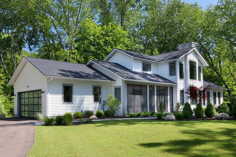 House Blueprint - Exterior - Front Elevation 3 for Contemporary House Plan #928-326 - 3 bed, 2 bath