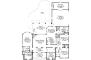 European Style House Plan - 3 Beds 2.5 Baths 2280 Sq/Ft Plan #406-9613 