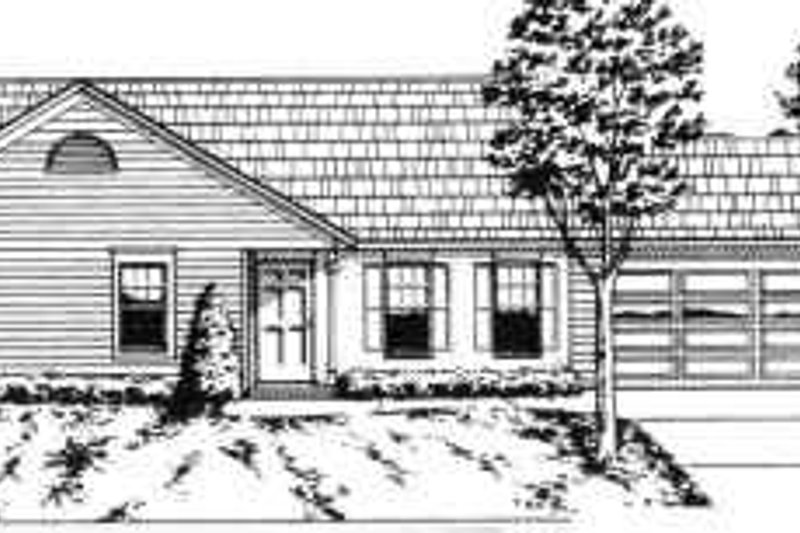 House Design - Ranch Exterior - Front Elevation Plan #30-128