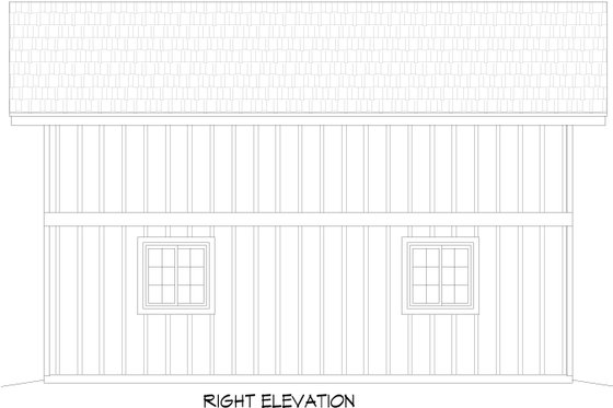 Exterior - Other Elevation 1 for Southern House Plan #932-1203, 0 bath