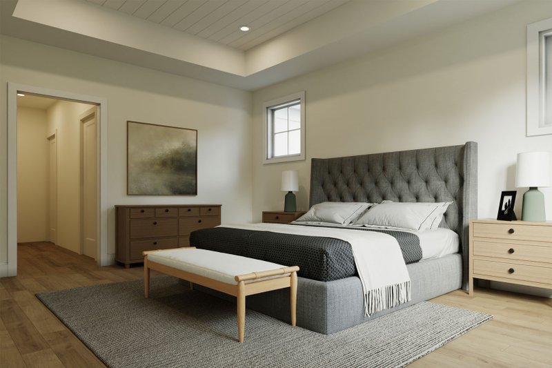House Plan Design - Interior - Master Bedroom for Tudor House Plan #461-120 - 4 bed, 3.5 bath
