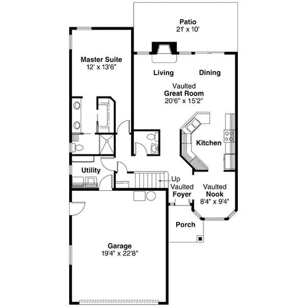 House Plan Design - Floor Plan - Main Floor Plan #124-471