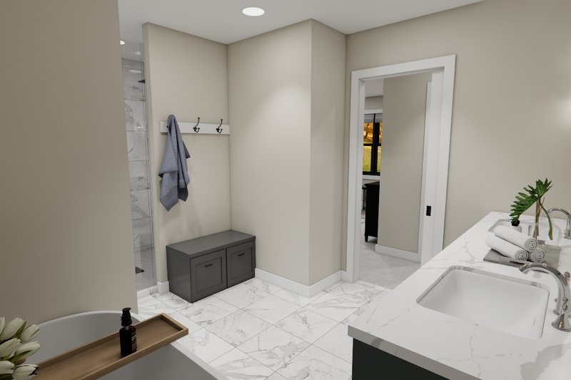 Home Plan - Interior - Master Bathroom 1 for Farmhouse House Plan #51-1380 - 3 bed, 3.5 bath