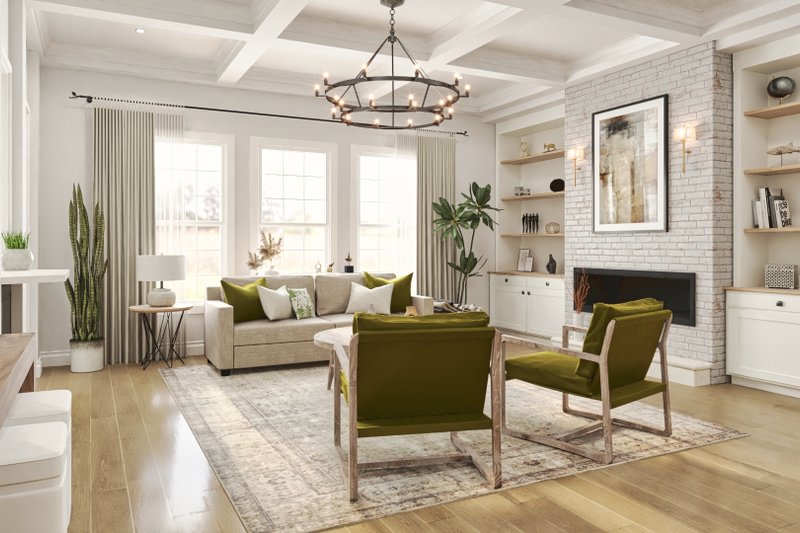 Dream House Plan - Interior - Family Room 1 for Craftsman House Plan #54-694 - 5 bed, 4 bath