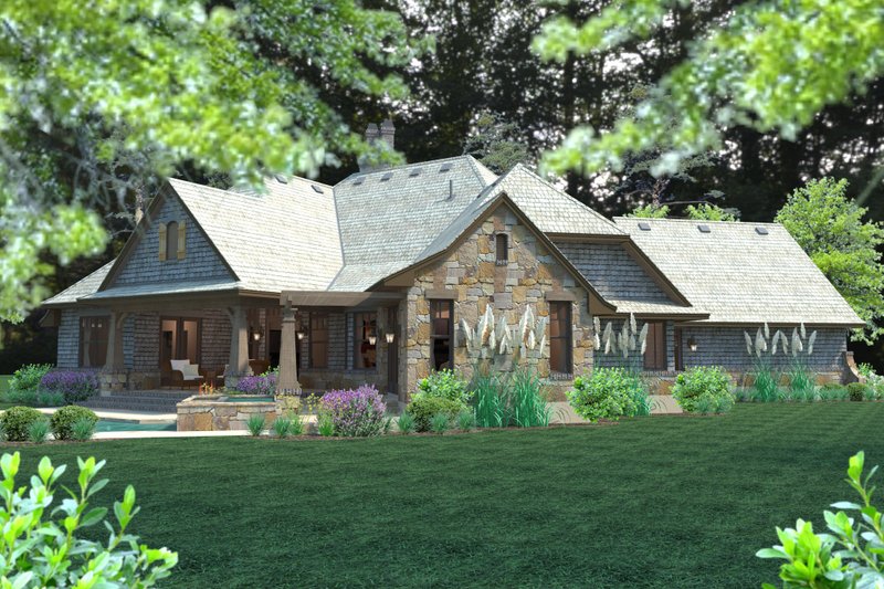 Home Plan - Exterior - Other Elevation 2 for Craftsman House Plan #120-184 - 4 bed, 3.5 bath