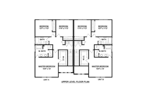 Floor Plan - Upper Floor for Traditional House Plan #116-285 - 3 bed, 2.5 bath