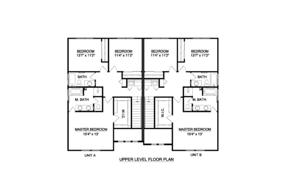 Floor Plan - Upper Floor for Traditional House Plan #116-285 - 3 bed, 2.5 bath