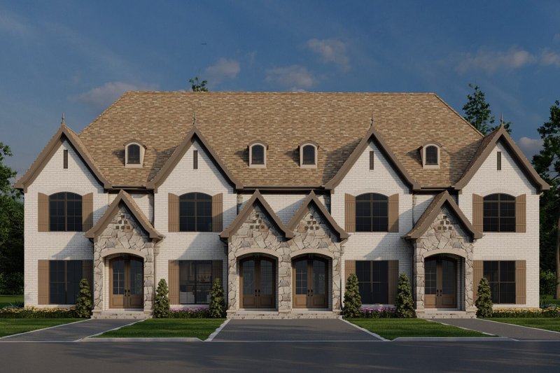 House Plan Design - European Exterior - Front Elevation Plan #17-2525
