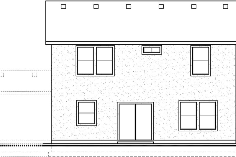 Home Plan - Exterior - Rear Elevation for Traditional House Plan #1073-9 - 4 bed, 3.5 bath