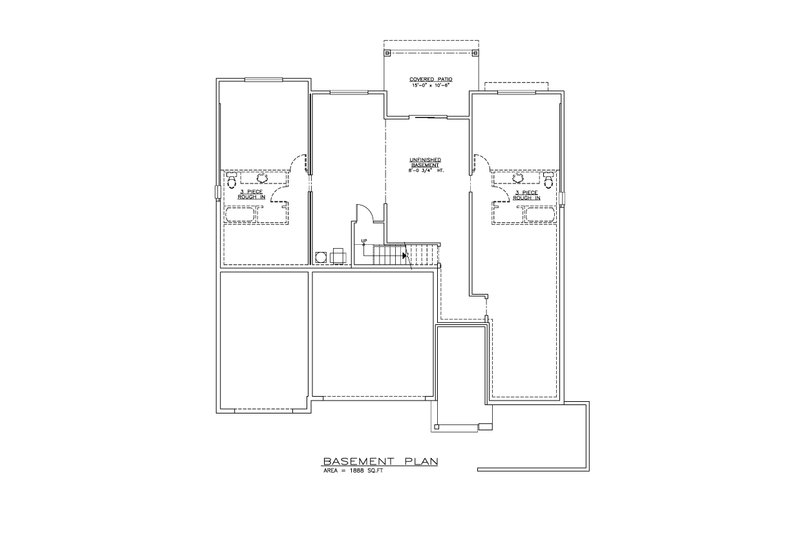 Home Plan - Floor Plan - Other Floor for Contemporary House Plan #1100-78 - 3 bed, 2 bath