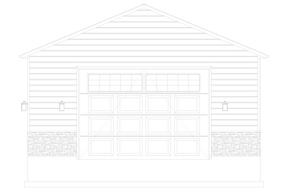 Exterior - Other Elevation 5 for Traditional House Plan #1060-282, 0 bath