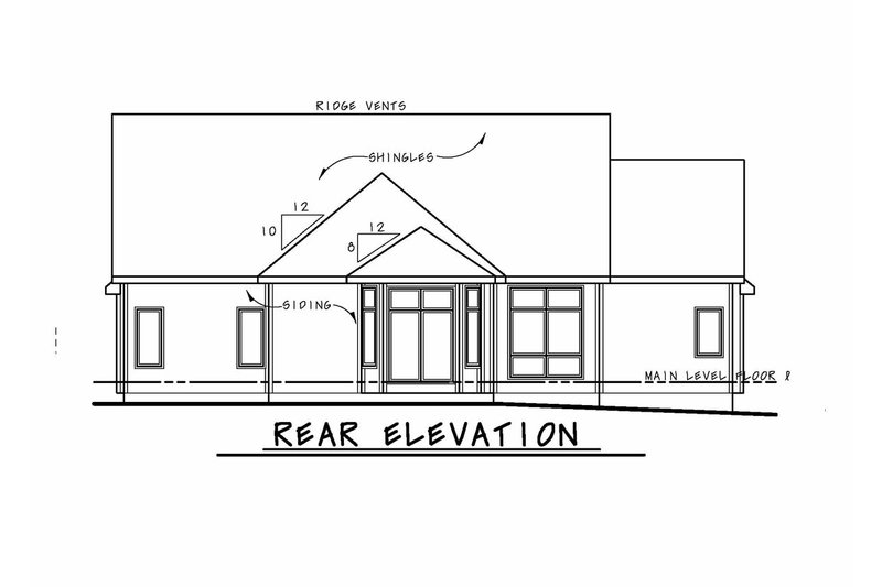 Home Plan - Exterior - Front Elevation 5 for Craftsman House Plan #20-2329 - 3 bed, 2 bath