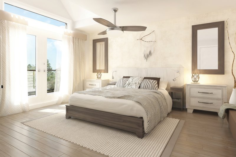 Home Plan - Interior - Bedroom for Modern House Plan #23-2308 - 4 bed, 2 bath