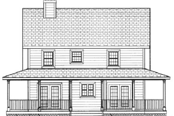 Exterior - Other Elevation for Southern House Plan #3-144 - 4 bed, 2.5 bath