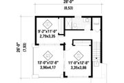 Modern Style House Plan - 2 Beds 1 Baths 910 Sq/Ft Plan #25-5049 Floor 