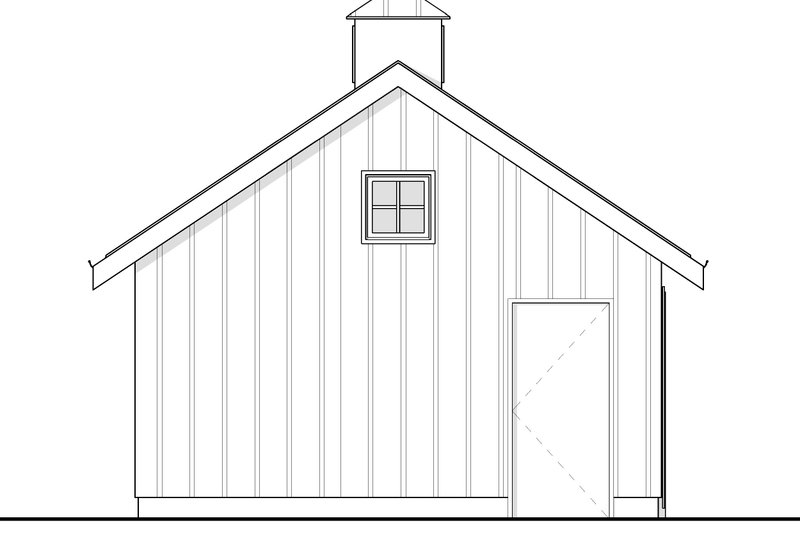 House Blueprint - Exterior - Other Elevation for Colonial House Plan #1114-44, 0 bath