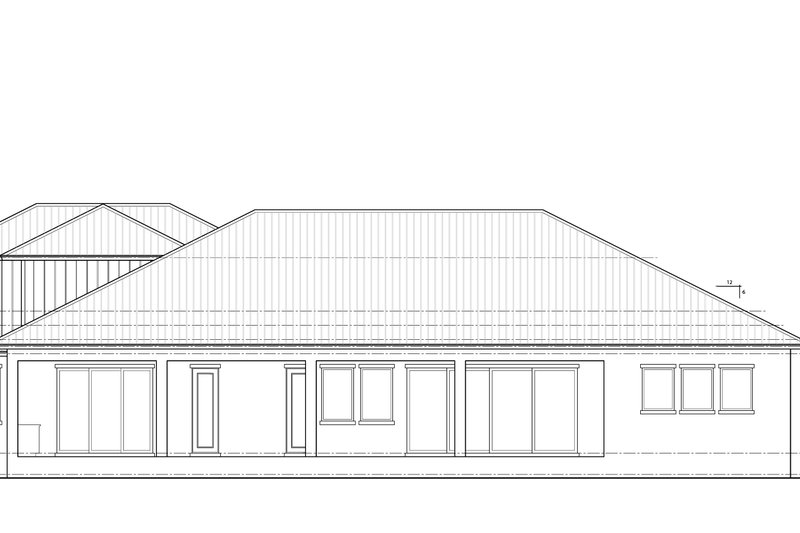 House Blueprint - Exterior - Rear Elevation 1 for Southern House Plan #938-127 - 5 bed, 4.5 bath