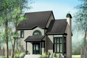 Country Exterior - Front Elevation Plan #25-4741