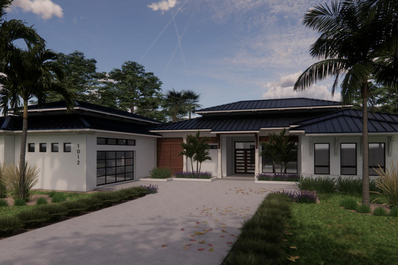 House Design - Contemporary Exterior - Front Elevation Plan #1058-231