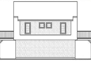 Exterior - Rear Elevation for Country House Plan #23-756 - 2 bed, 1.5 bath