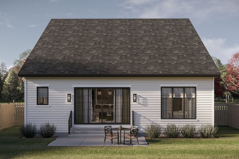 Architectural House Design - Exterior - Rear Elevation for Farmhouse House Plan #455-780 - 3 bed, 2.5 bath