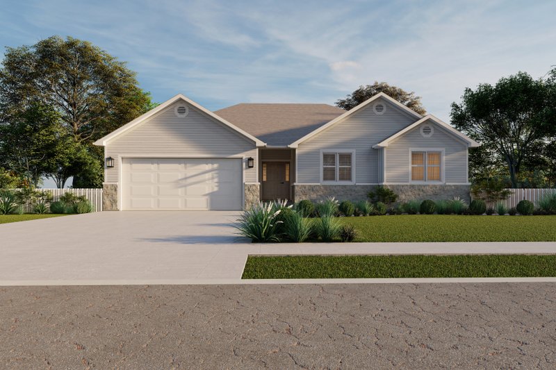 House Design - Exterior - Front Elevation 3 for Traditional House Plan #1060-188 - 3 bed, 2 bath
