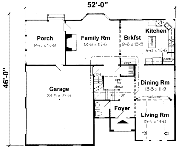 Contemporary Floor Plan - Main Floor Plan #312-152