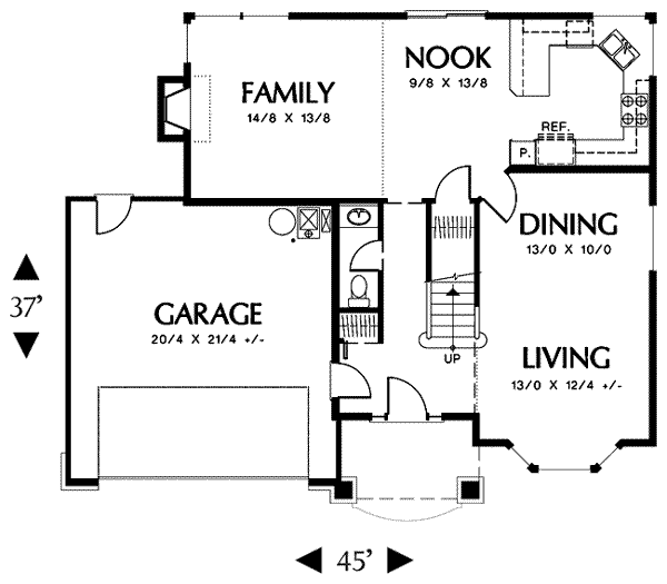 Dream House Plan - Traditional Floor Plan - Main Floor Plan #48-204