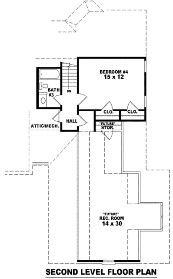 European Floor Plan - Upper Floor Plan #81-1295