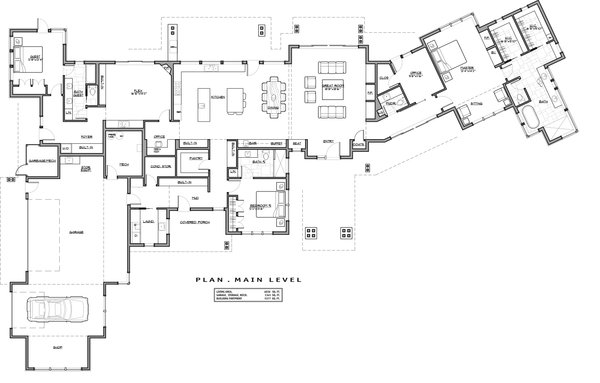 Contemporary Style House Plan - 3 Beds 3.5 Baths 4036 Sq/Ft Plan #892 ...