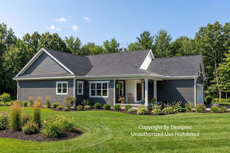 House Plan Design - Exterior - Front Elevation 3 for Farmhouse House Plan #51-1532 - 3 bed, 2.5 bath