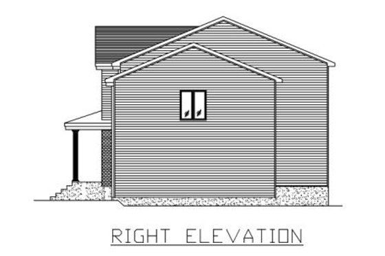Exterior - Other Elevation 1 for European House Plan #138-261 - 3 bed, 1.5 bath