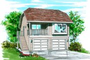 Bungalow Style House Plan - 1 Beds 1 Baths 484 Sq/Ft Plan #47-510 