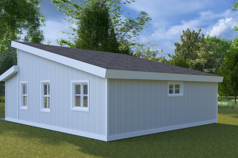 Dream House Plan - Exterior - Rear Elevation for Modern House Plan #1060-338 - 2 bed, 1 bath
