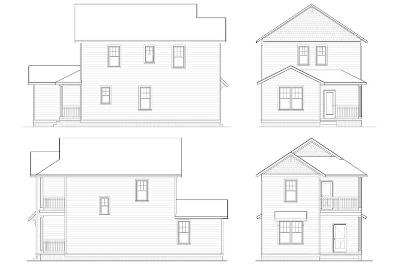 House Plan Design - Exterior - Other Elevation for Victorian House Plan #936-68 - 4 bed, 2.5 bath