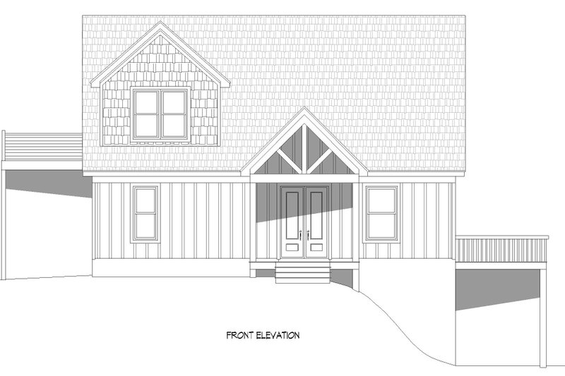 Home Plan - Exterior - Front Elevation 3 for Traditional House Plan #932-446 - 3 bed, 2 bath