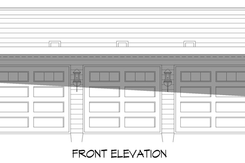 House Blueprint - Exterior - Front Elevation 3 for Traditional House Plan #932-442, 0 bath