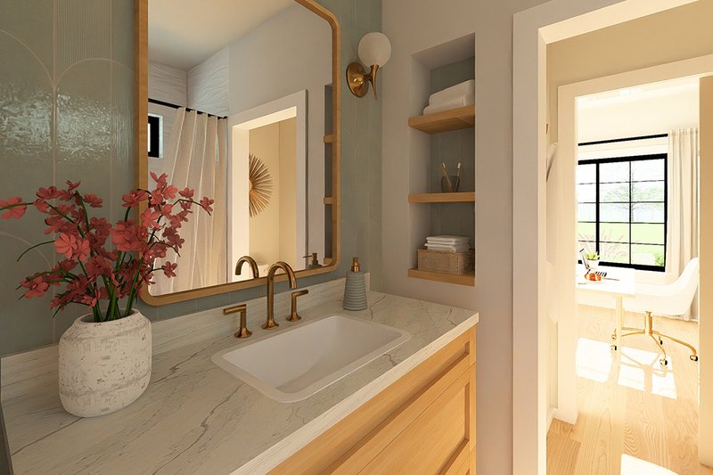 Dream House Plan - Interior - Bathroom 1 for Farmhouse House Plan #126-297 - 2 bed, 2 bath