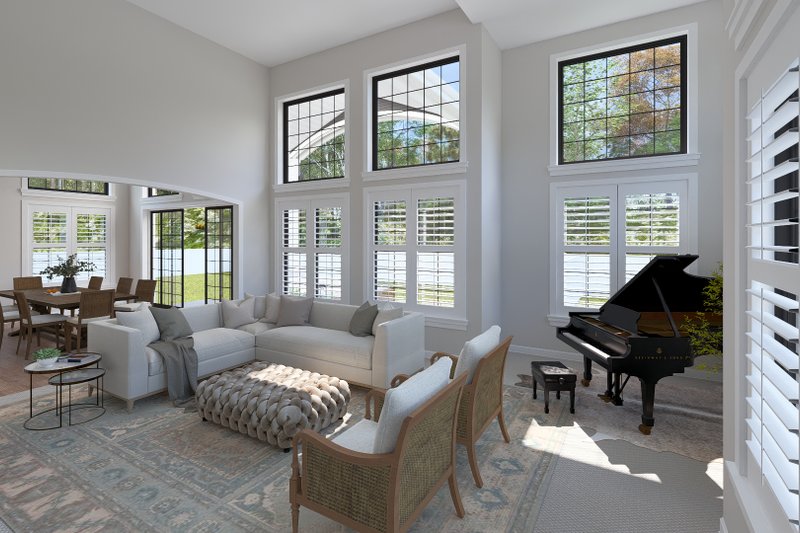 House Blueprint - Interior - Family Room for Craftsman House Plan #1060-477 - 3 bed, 3.5 bath