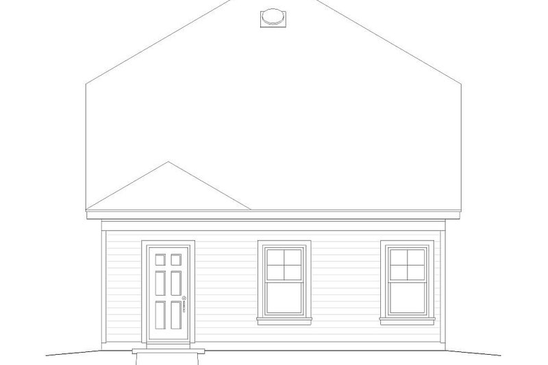 Home Plan - Exterior - Rear Elevation for Craftsman House Plan #932-249 - 3 bed, 2.5 bath